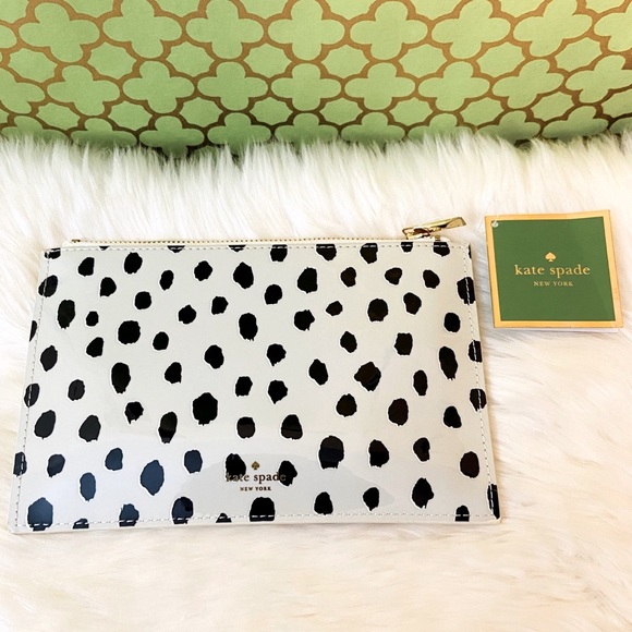 kate spade Handbags - Kate Spade Flamingo Dot Pencil Pouch Gift